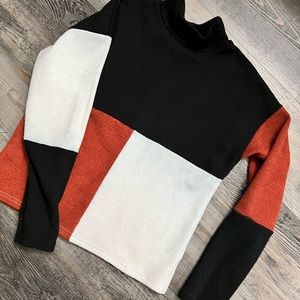 Mock turtleneck sweater